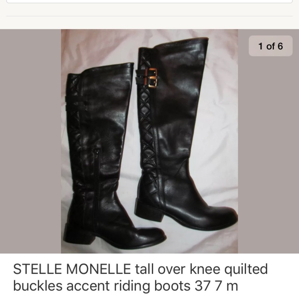 STELLE MONELLE over knee buckles riding tall boots